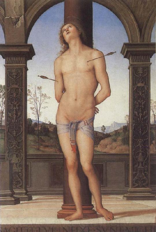 Pietro Perugino St Sebastian Norge oil painting art